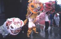 Danza del león en King Mui